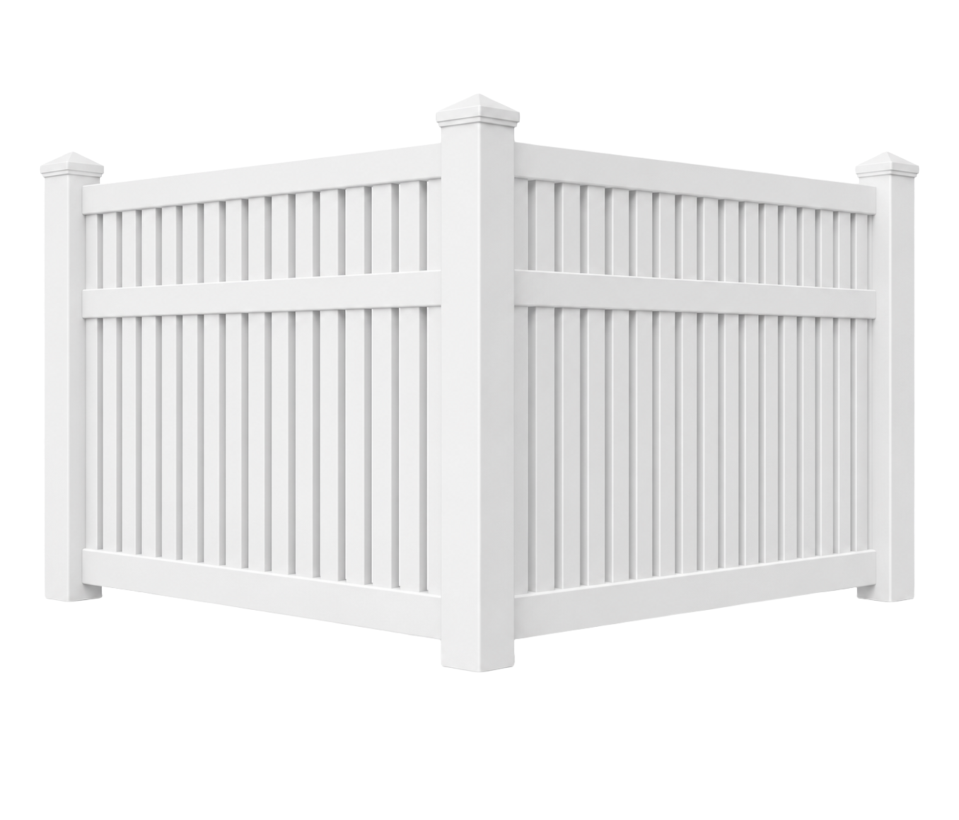 Barrington Semi Privacy vinyl fence style