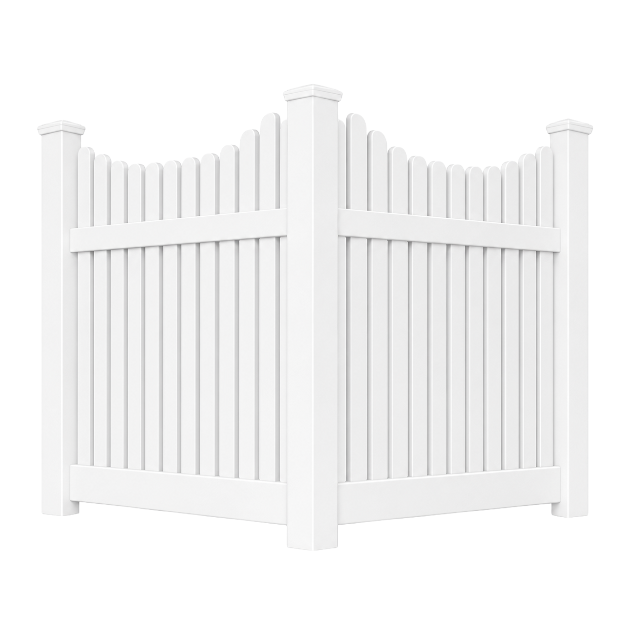 Downington vinyl fence style