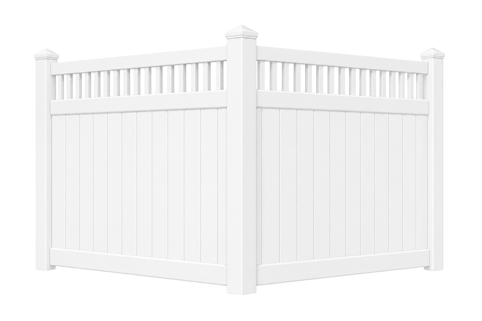 Hampton vinyl fence style