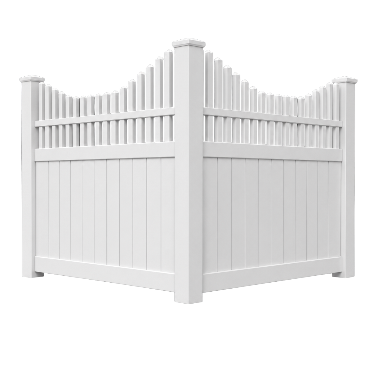 Summit vinyl fence style
