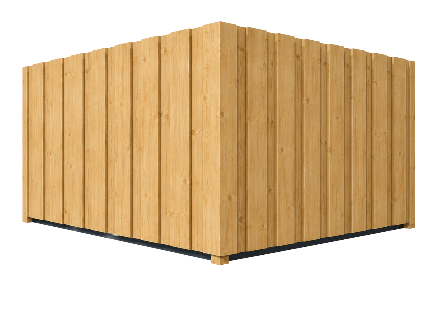 Board on Board wood fence style