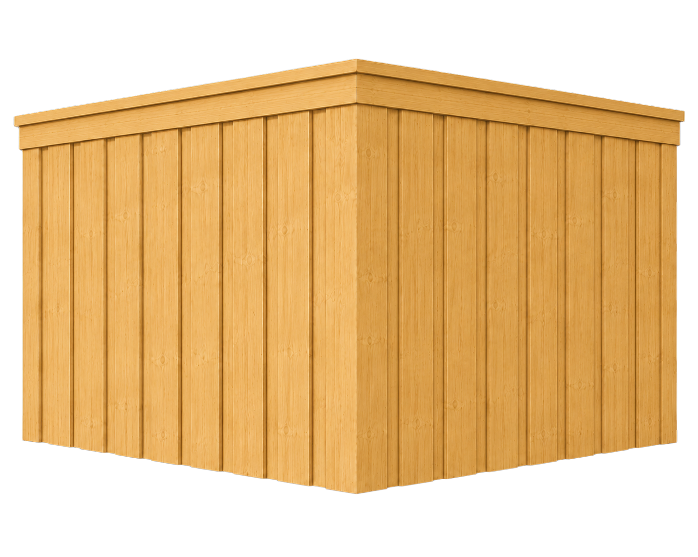 Board on Board Cap and Trim wood fence style
