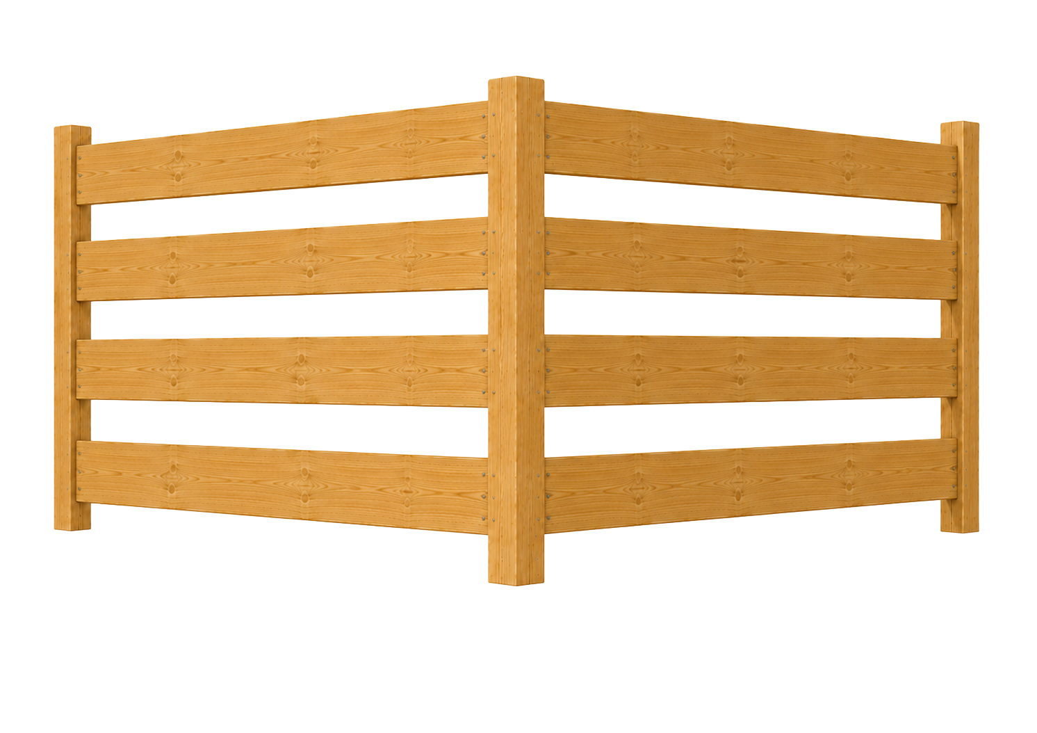 Four Board wood fence style